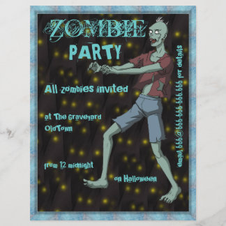 Zombie-Party-Vorlage für