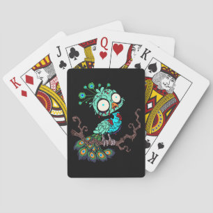 Zombie Pfau Spielkarten