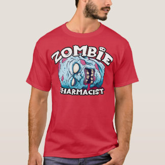 Zombie PHARMACIST Halloween einfaches Kostüm T-Shirt