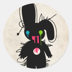 Zombie Piñata Runder Aufkleber