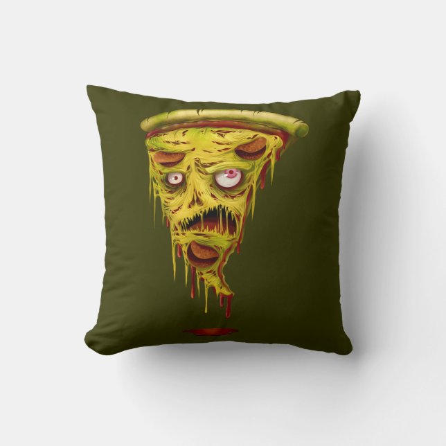 _zombie Pizza Kissen (Vorderseite)