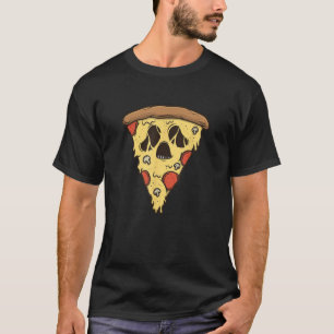 Zombie Pizza Slice Cartoon T-Shirt