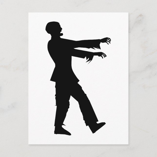 Zombie Postkarte (Vorderseite)
