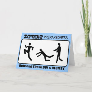Zombie Preparedness Befriend Slow Design Karte