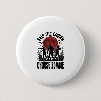Zombie Prinzessin Shirt Vintage Horror Grafik_1 Button