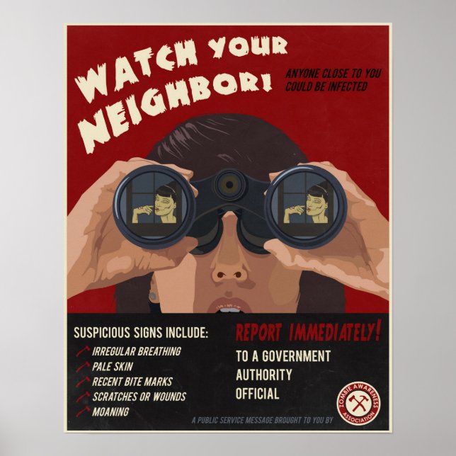Zombie-Propaganda Poster (Vorne)
