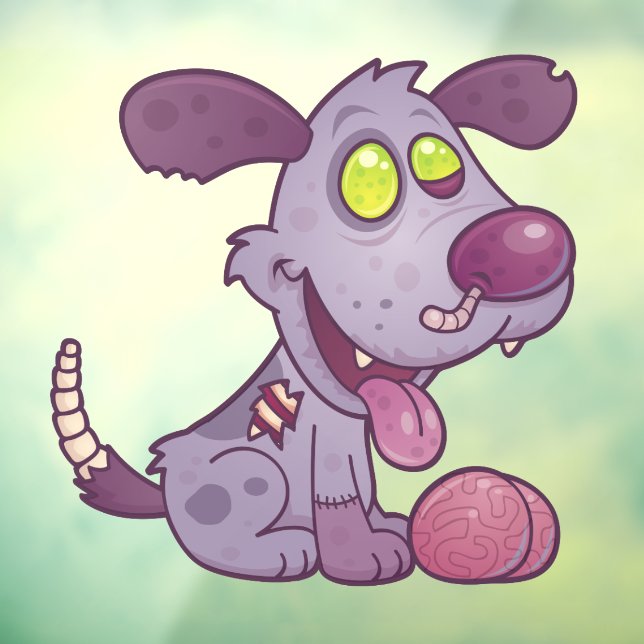Zombie Puppy Fensteraufkleber (Blatt 3)