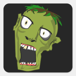 Zombie Quadratischer Aufkleber