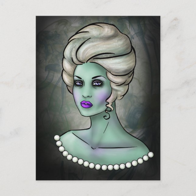 Zombie Queen Postkarte (Vorderseite)