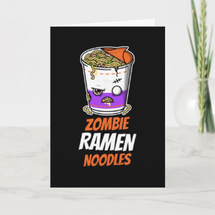 Zombie Ramen Noodles Halloween Ramen Noodles Karte