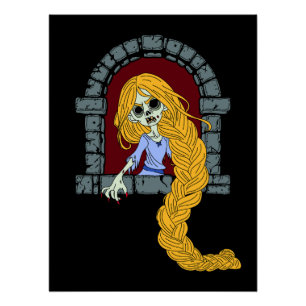Zombie Rapunzel Poster