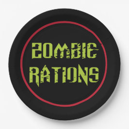 Zombie-Rationen Pappteller