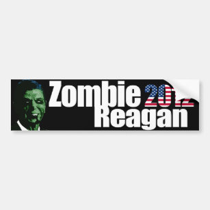 Zombie-Reagan-Autoaufkleber Autoaufkleber
