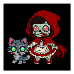 Zombie Red Riding Hood Poster