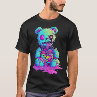 Zombie Regenbogenbär T-Shirt