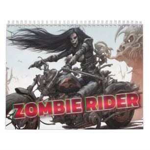 Zombie-Reiter-Kunstkalender Kalender