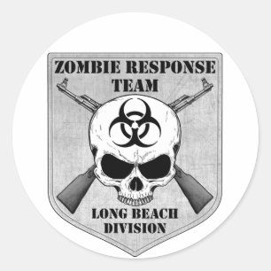 Zombie Response Team: Long Beach Division Runder Aufkleber