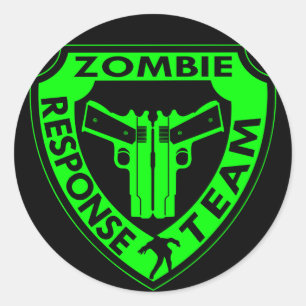 Zombie Response Team Runder Aufkleber