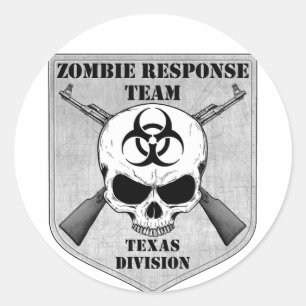 Zombie Response Team: Texas Division Runder Aufkleber