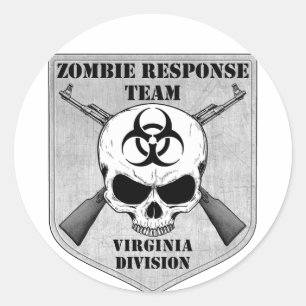 Zombie Response Team: Virginia Division Runder Aufkleber