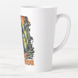 Zombie Retro 70er Horror Comic Monster Graphic Milchtasse