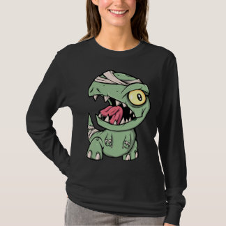 Zombie Rex Dinosaur For Boys Mummy Halloween T-Shirt