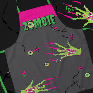 Zombie Rippin’ Eyeball Poppin’ Funky Funny Schürze
