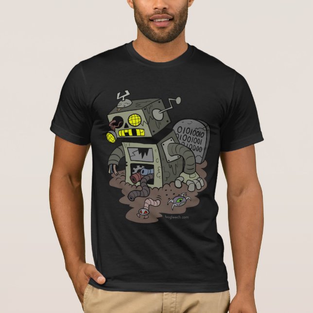Zombie-Roboter-Shirt T-Shirt (Vorderseite)