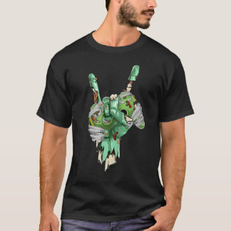 Zombie Rock Hand Holding Mummy Gaming Controller T-Shirt