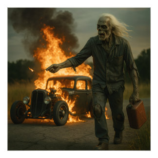 Zombie Rodder Artwork Fotodruck