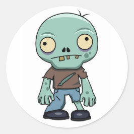 Zombie Runder Aufkleber