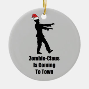 Zombie Sankt Keramikornament