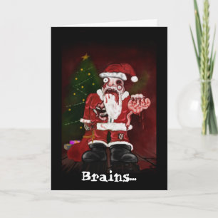 Zombie Santa Card Feiertagskarte