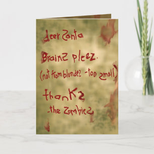 Zombie Santa Feiertagskarte
