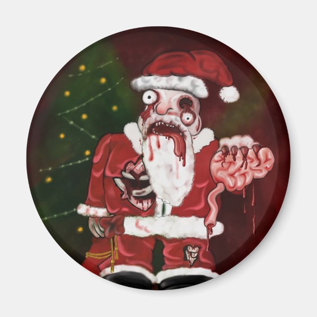 Zombie Santa Magnet (Vorne)