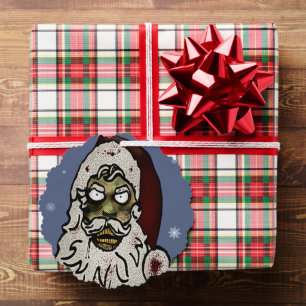 Zombie Santa Ornament Karte