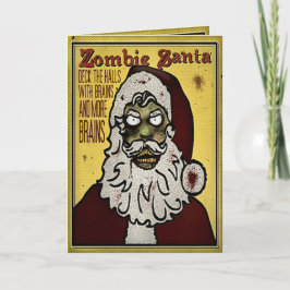 Zombie Santa Weihnachtskarte Feiertagskarte