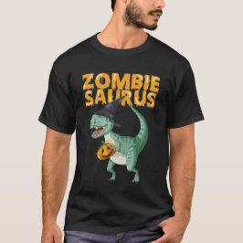 Zombie Saurus Dinosaur Halloween T-Shirt