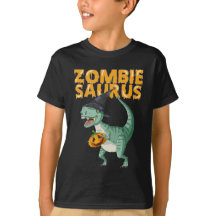 Zombie Saurus Dinosaur T Rex Halloween Kinder