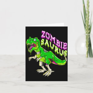 Zombie Saurus Halloween-Dinosaurier T Rex Zombie-J Karte
