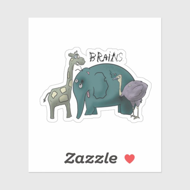 Zombie Savanna Aufkleber (Blatt)