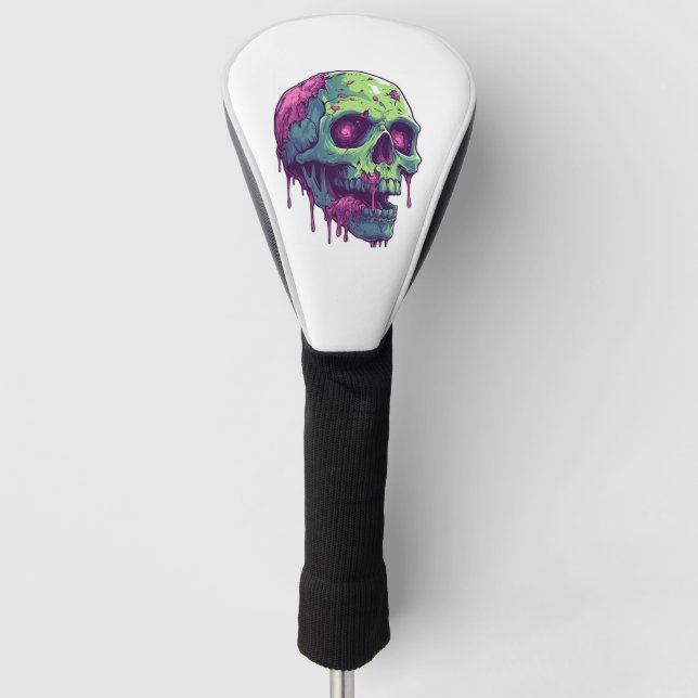 Zombie-Schädel-Apokalypse Golf Headcover (Vorderseite)