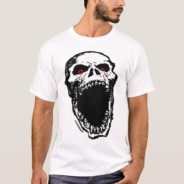 Zombie-Schädel-T - Shirt (Vorderseite)
