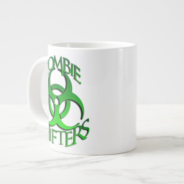 Zombie-Schieber-Logo-Tunnel-bohrwagenTasse Jumbo-Tasse (Vorderseite Links)