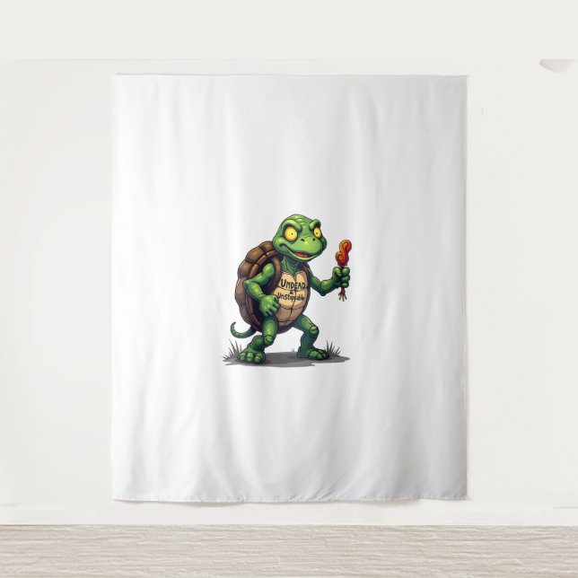 Zombie-Schildkröte Wandteppich (Vorderseite)