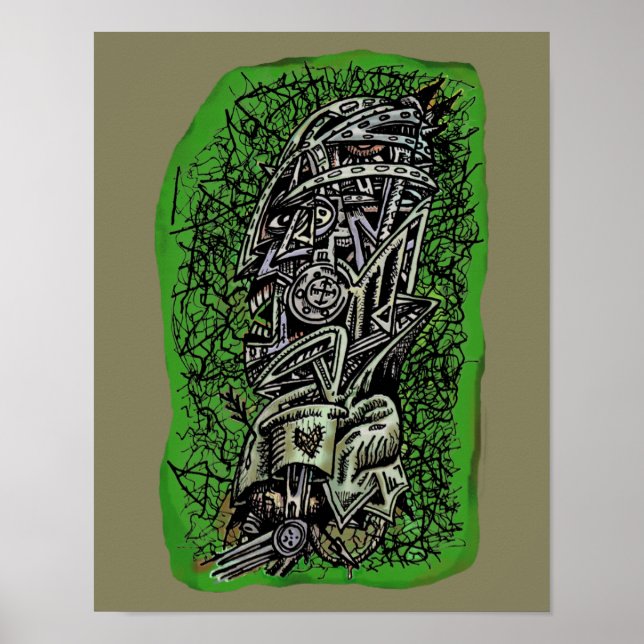 Zombie Sergeant von Brian Benson, Poster (Vorne)