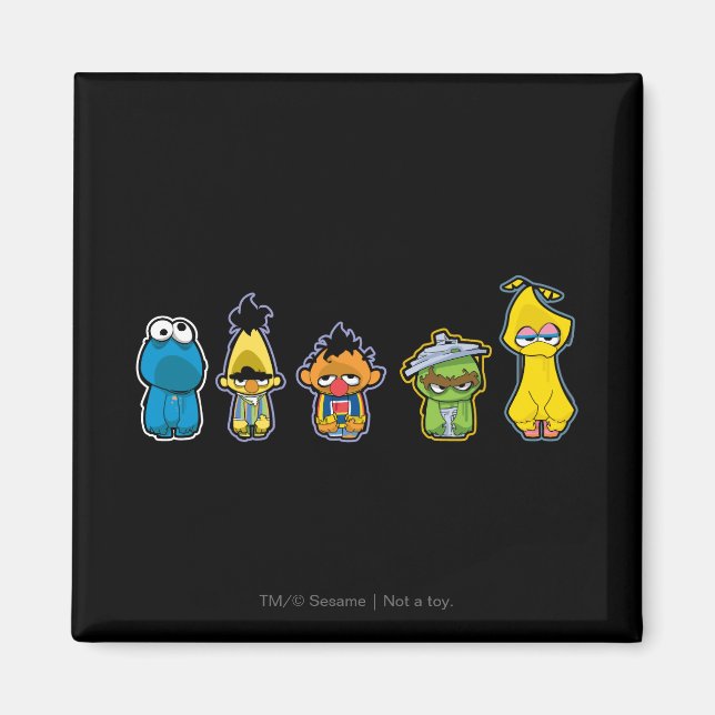 Zombie Sesame Street Characters Magnet (Vorne)