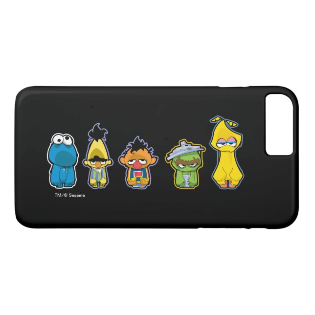 Zombie-Sesame Street-Charaktere Case-Mate iPhone Hülle (Rückseite (Horizontal))
