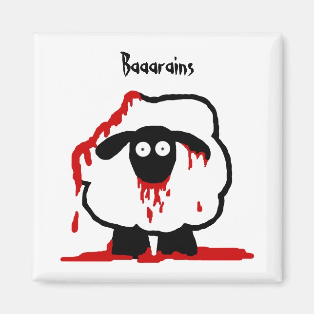 Zombie Sheep Magnet - Baarains (Vorne)