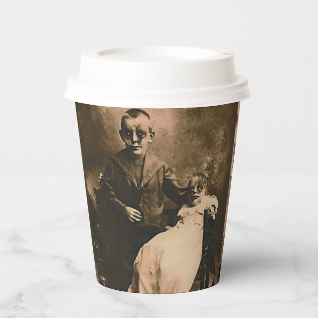 Zombie Siblings Pappbecher (Vorderseite)